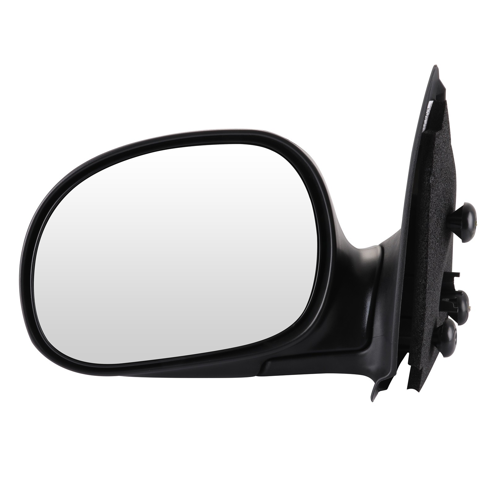 View Mirror Compatible With 1997-04 Ford F-150 Left Side Power Manual Fold Black