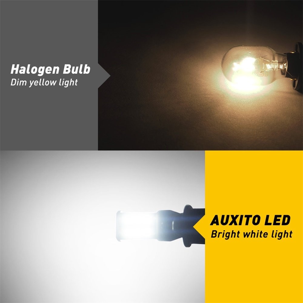 AUXITO T10 T15 921 White LED Reverse Backup Light Bulb Canbus Error Free 6000K