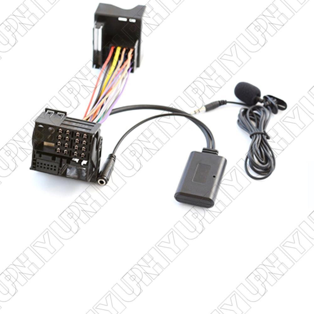 Car 12PIN AUX Bluetooth 5.0 Adapter Wireless Music Audio Cable Microphone Input