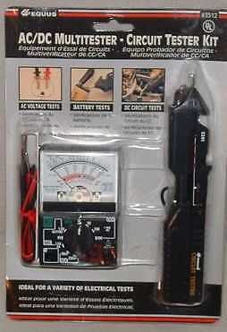 AC / DC Analog Multitester Plus Circuit Tester Kit 3512 New Innova /Equus