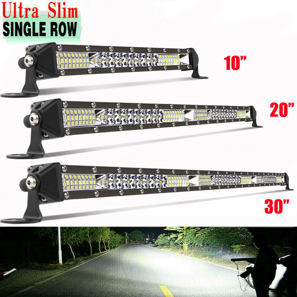 10″ 20″ 30″ 50″ Slim LED Light Bar Flood Spot Combo Driving Offroad UTE ATV 4WD