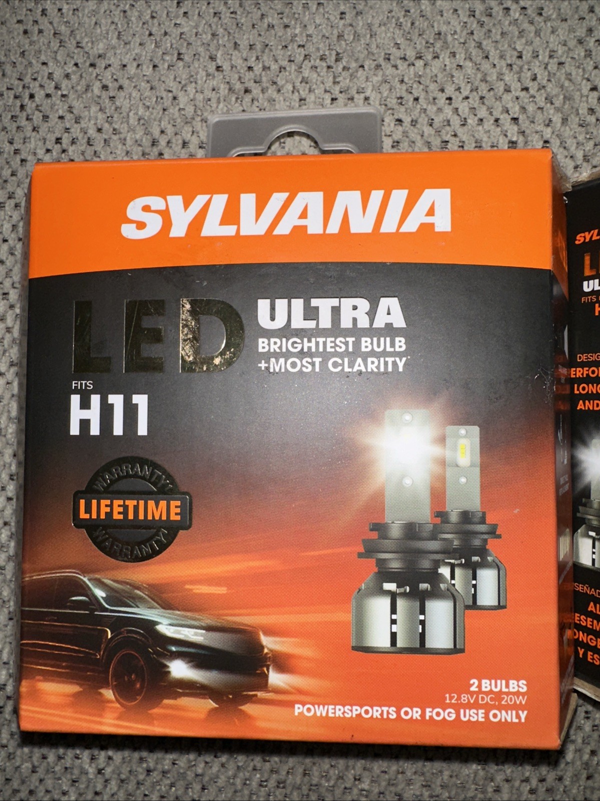 SYLVANIA H11 Ultra LED 2 Bulbs H11LEDHP.BX2 6000K Brightest Bulb +Most Clarity