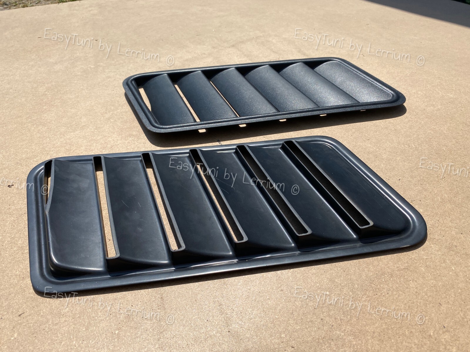 BMW E36 REAL vented louvers OPEN Vent hood ABS plastic set of 2 Gills