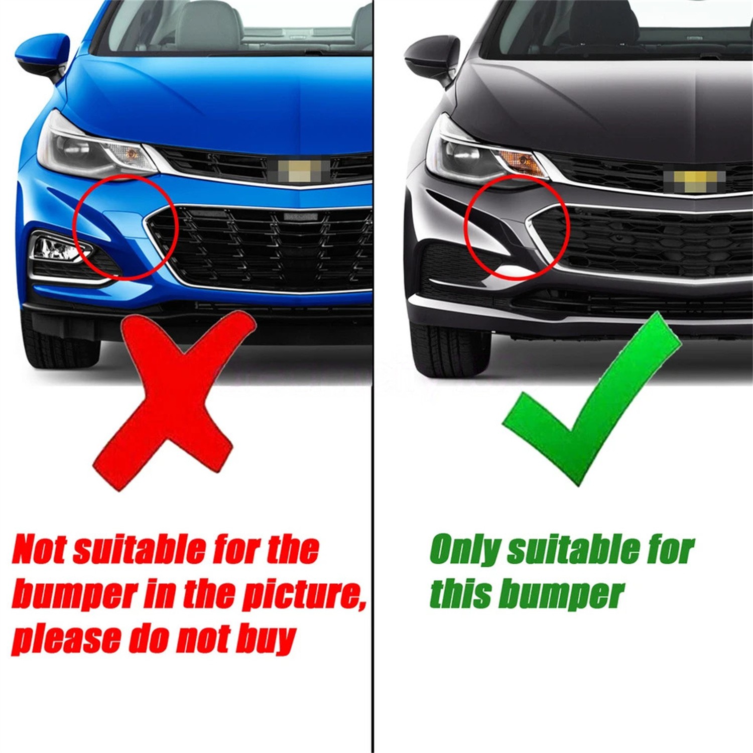 1pcs Front Bumper Tow Hook Cover Cap Fit for Chevrolet Cruze 2016-2018 84051802