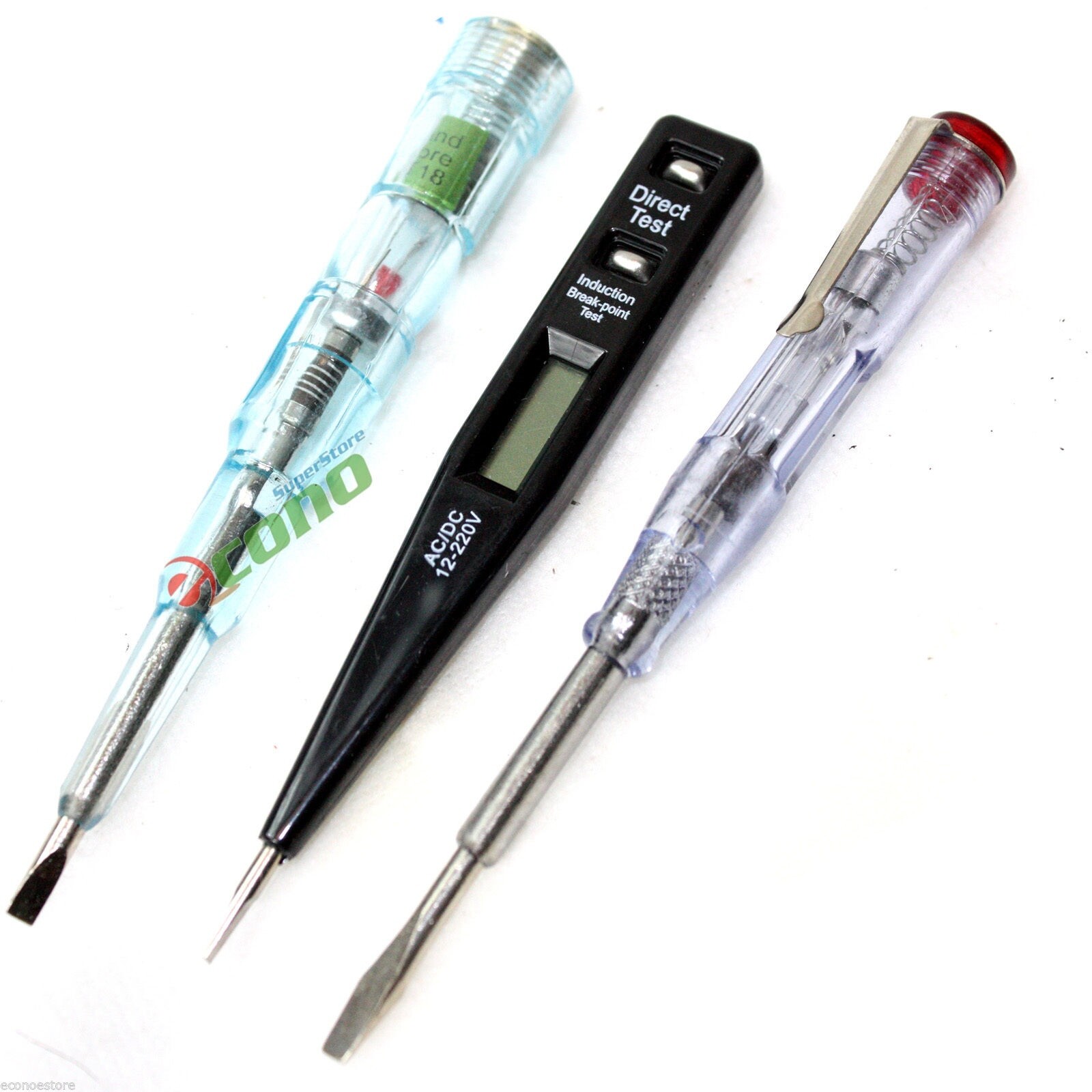 3 PC Auto Circuit Tester Bulb & Fuse Checker AC/DC New Compact Design DIY Tools