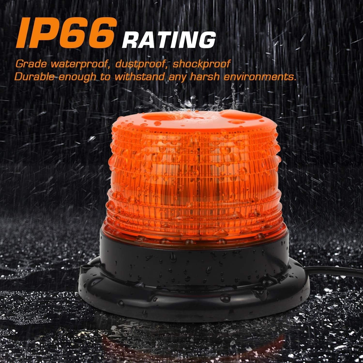 High Visibility LED Strobe Light with Durable Magnet & 50,000 Hours Lifespan