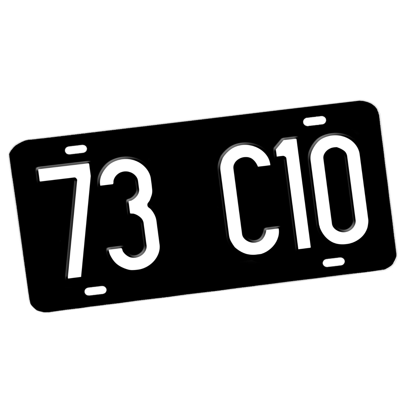 C10 Pickup Truck Third Generation 1973 1991 Years Aluminum License Plate