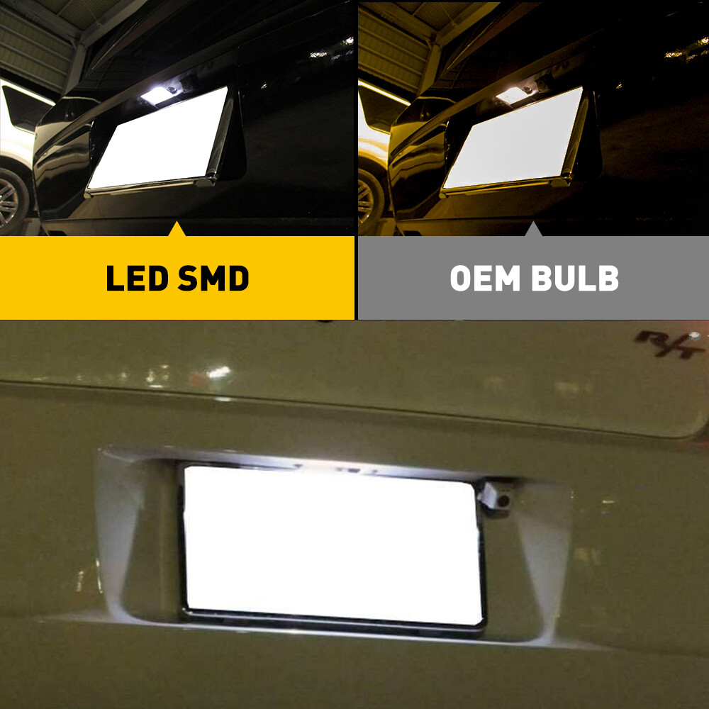 For 2013-2016 Dodge Dart LED License Plate Light Lamps White Super Bright OXILAM