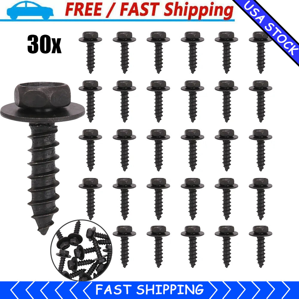 Set of 30pc Screw Bolt Fixing Retainer Fender Liner Under Cover For Toyota Lexus