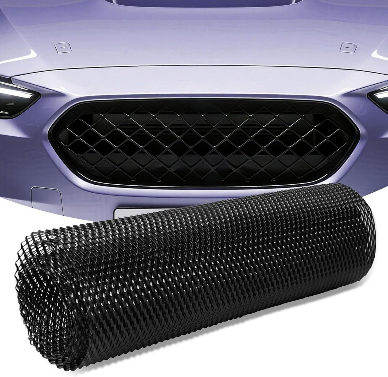 40×13 Inch Universal Car Grille Mesh – Aluminum Rhombic Auto Grill Sheet