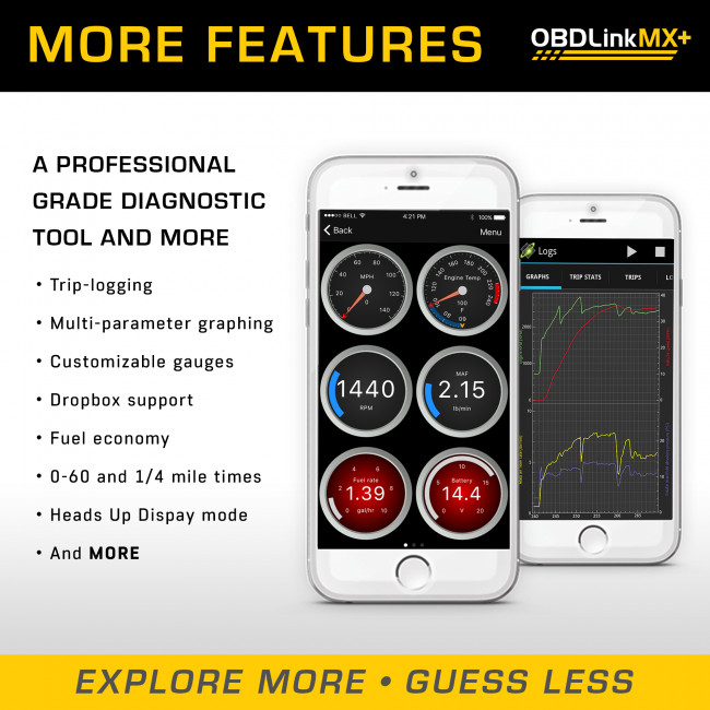 OBDLink MX+ – FREE 2-DAY PRIORITY SHIPPING – Bluetooth OBD2 ii module – ScanTool