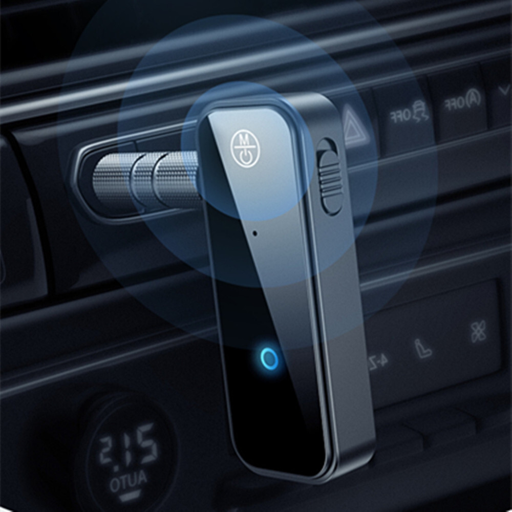 Wireless Bluetooth 5.0 Transmitter Audio Adapter 3.5mm Aux Micro USB Car Kit