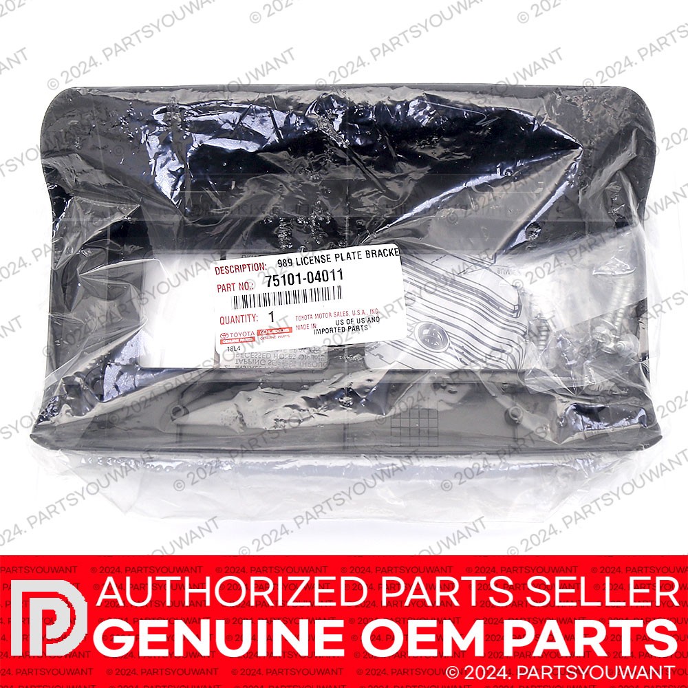 GENUINE Toyota Tacoma OEM Front License Plate Bracket Mount Frame 75101-04011