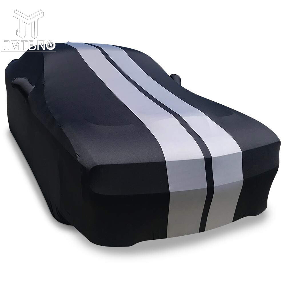 For Ferrari LaFerrari Grey Line Indoor Stain Stretch Full Car Cover UV Proof US