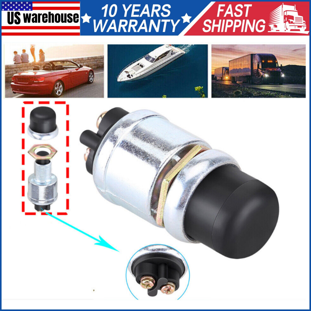 Heavy Duty 12V Push Button On/Off Tractor Engine Ignition Starter Switch JK260