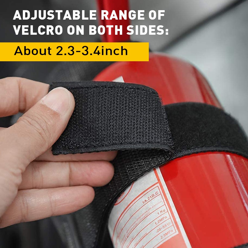 Adjustable Roll Bar Fire Extinguisher Mount Holder 3 lb for Jeep Wrangler JK JL