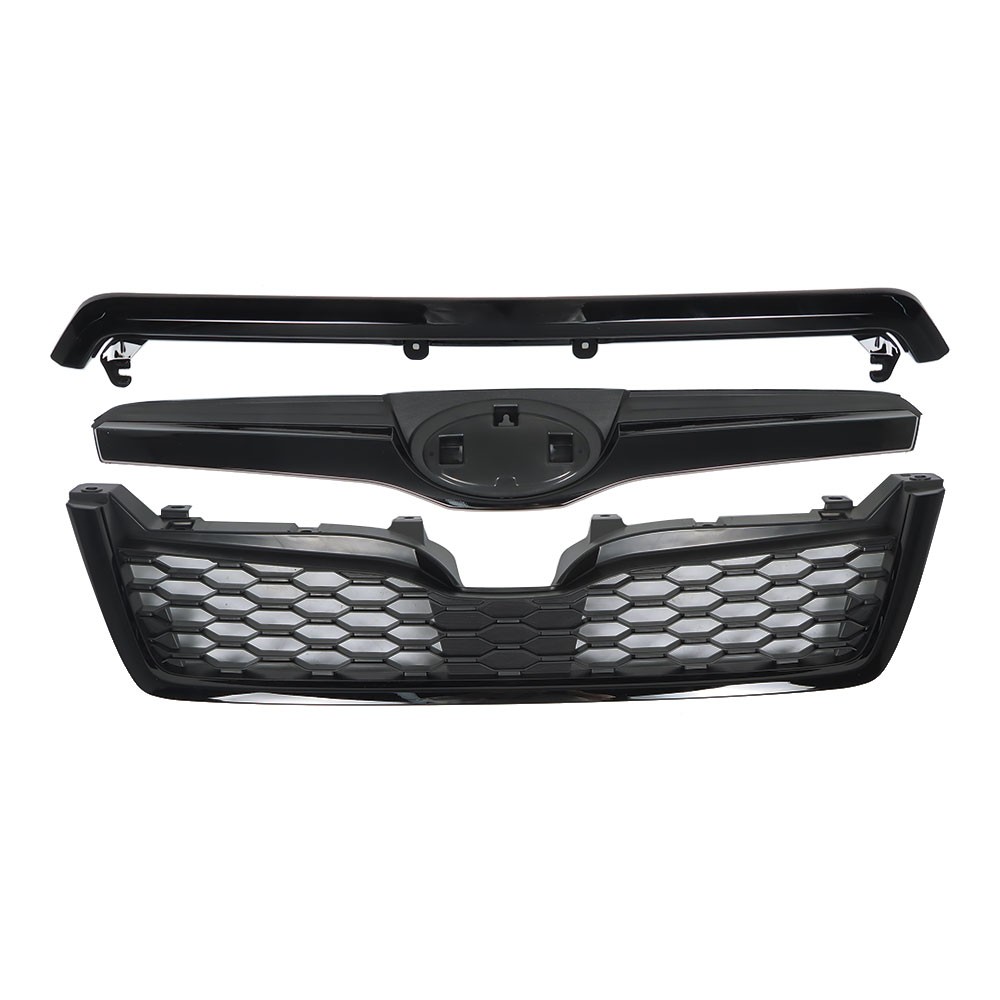 Gloss Black Upper Grille Honeycomb Grill Assembly For 2014-2018 Subaru Forester