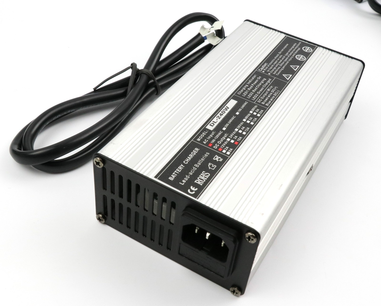 US 12V/24V/36V 5A/8A/10A/20A Battery Charger Lead-acid For Electrocar Golf Cart
