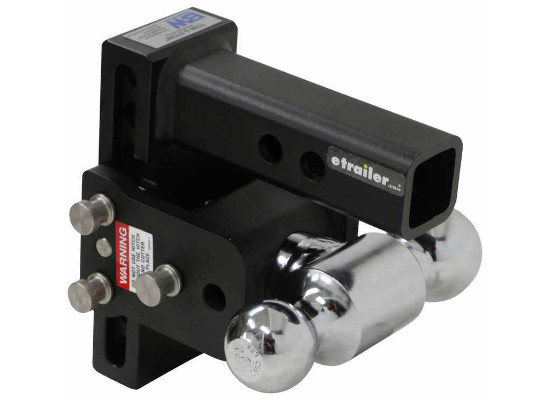 B&W Tow & Stow 2-Ball Mount 2″ Hitch 5″ Drop 5-1/2″ Rise 10K Black FREE SHIPPING