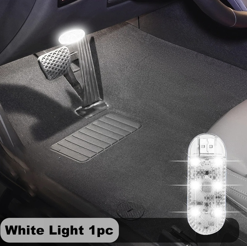 LED Car Mini Touch Light USB Rechargeable Interior Reading Ambient Lamp – NEW