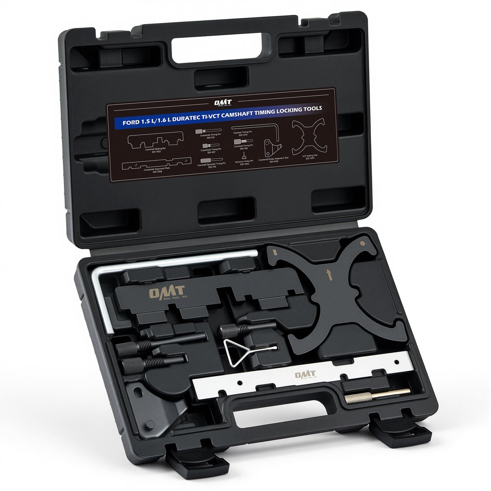 Orion Motor Tech Engine Timing Tool Kit, 10pc Camshaft Medium, Black