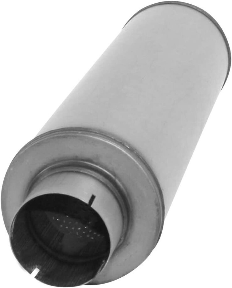 DIESEL PERFORMANCE MUFFLER HEAVY GAUGE STAINLESS 4″ ID IN/OUT 7″ ROUND # XS2772