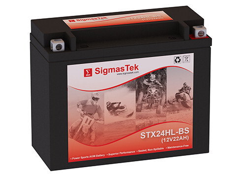 SigmasTek STX24HL-BS Battery Replacement for Yamaha XV1000 Virago 1000CC 1984-85