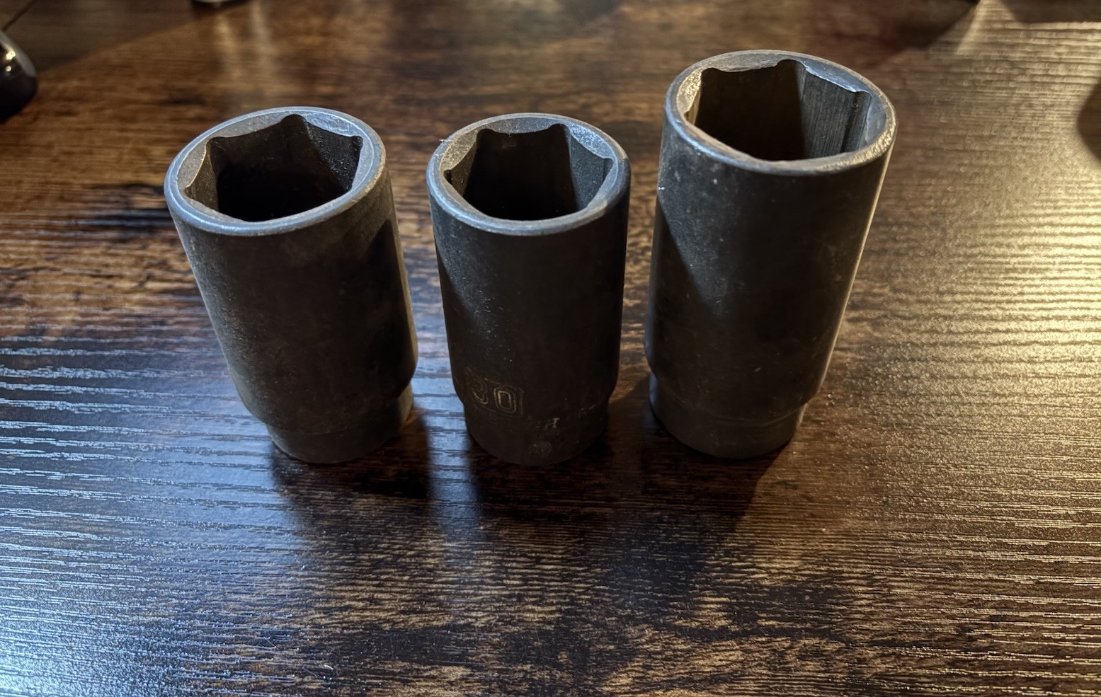 Lot Of 3 Deep Sockets Pittsburgh 30mm & 32mm Performance Tool W80553 33mm