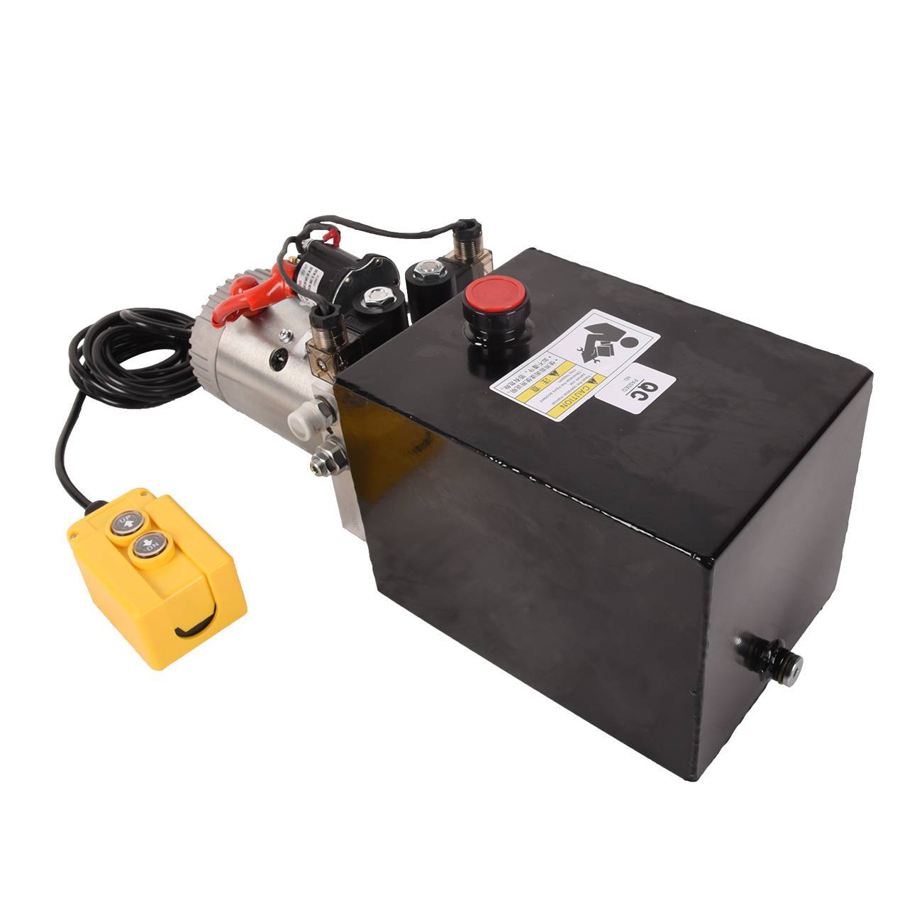 8 Quart 2 Gallon Hydraulic Power Unit Double Acting Metal Reservoir Dump Trailer