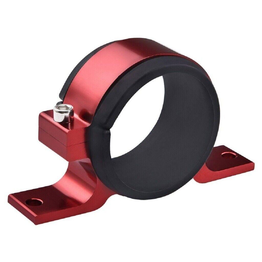 2x 60mm Fuel Pump Mount Bracket Fuel Filter External Bracket Clamp Cradle Black