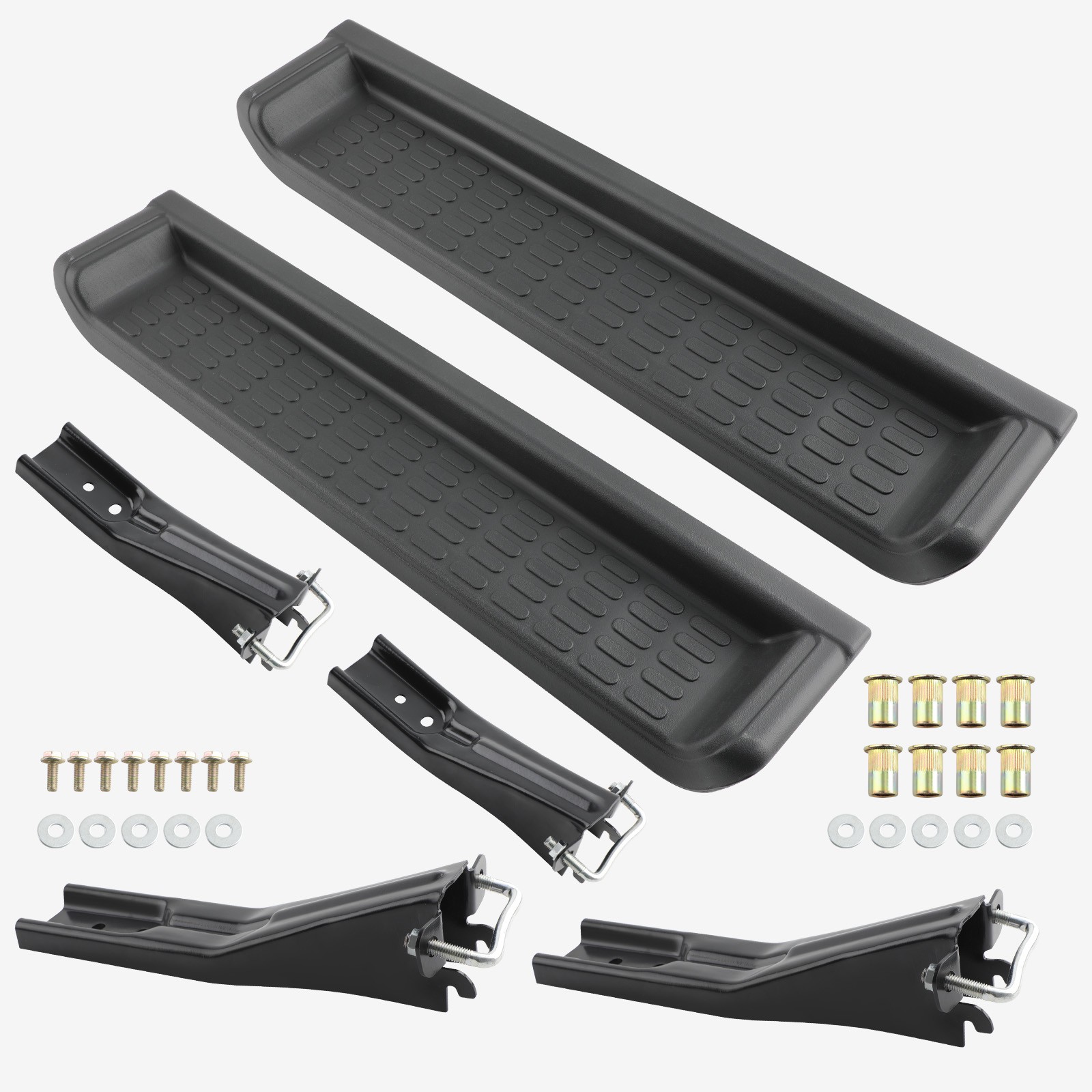 2 Pcs Side Step Nerf Bar Running Board for Jeep Wrangler TJ 1997-2006 PW4511