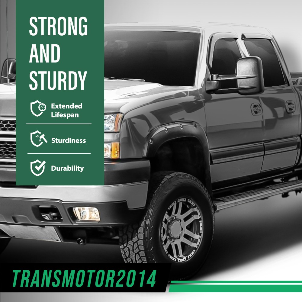 Fit For Chevy Silverado GMC Sierra 99-06 Bolt On Rivet Wheel Fender Flares Cover
