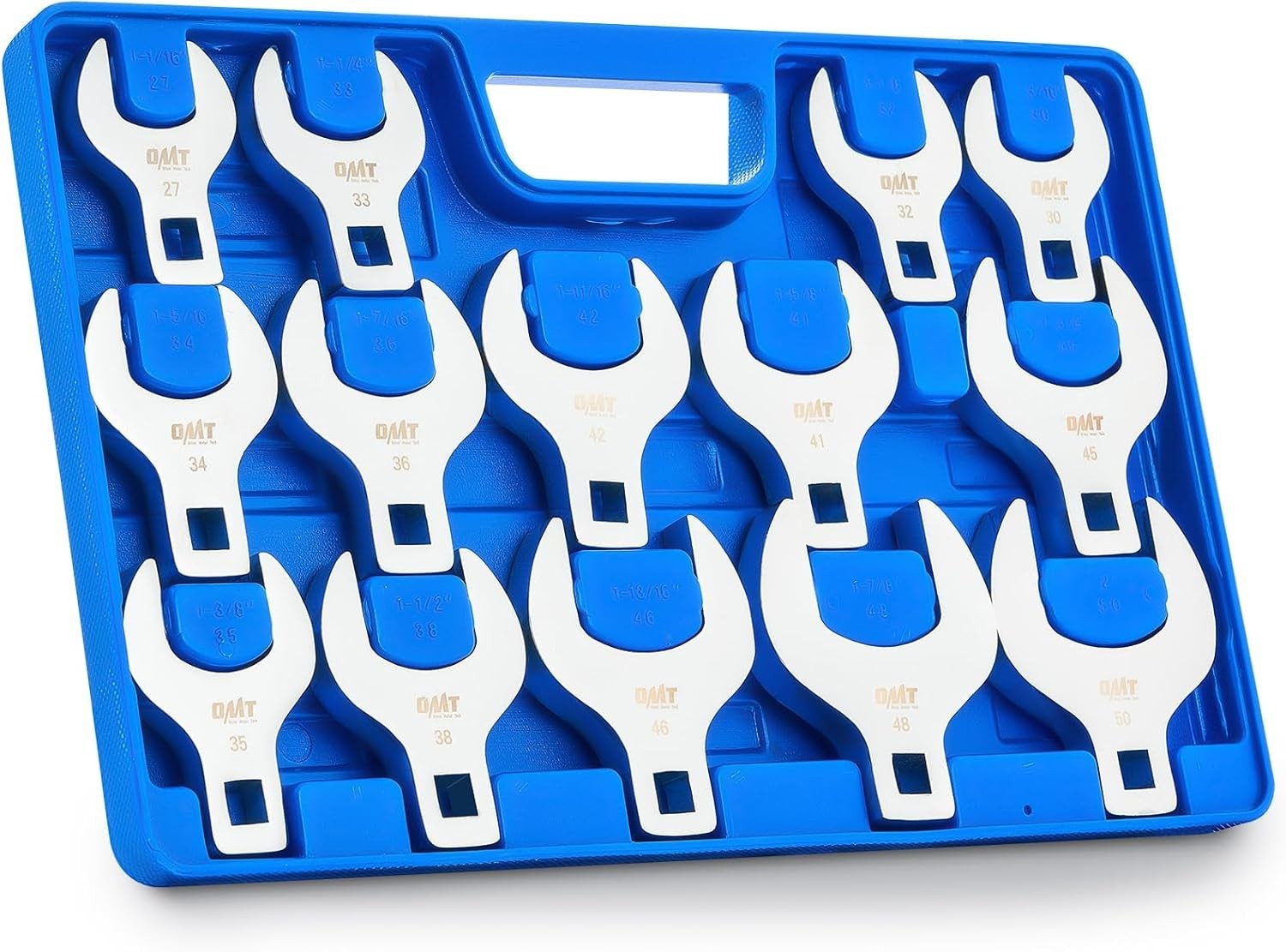 Orion Motor Tech 14pc Jumbo Crowfoot Wrench Set, Metric Crows Foot Wrench Set fo