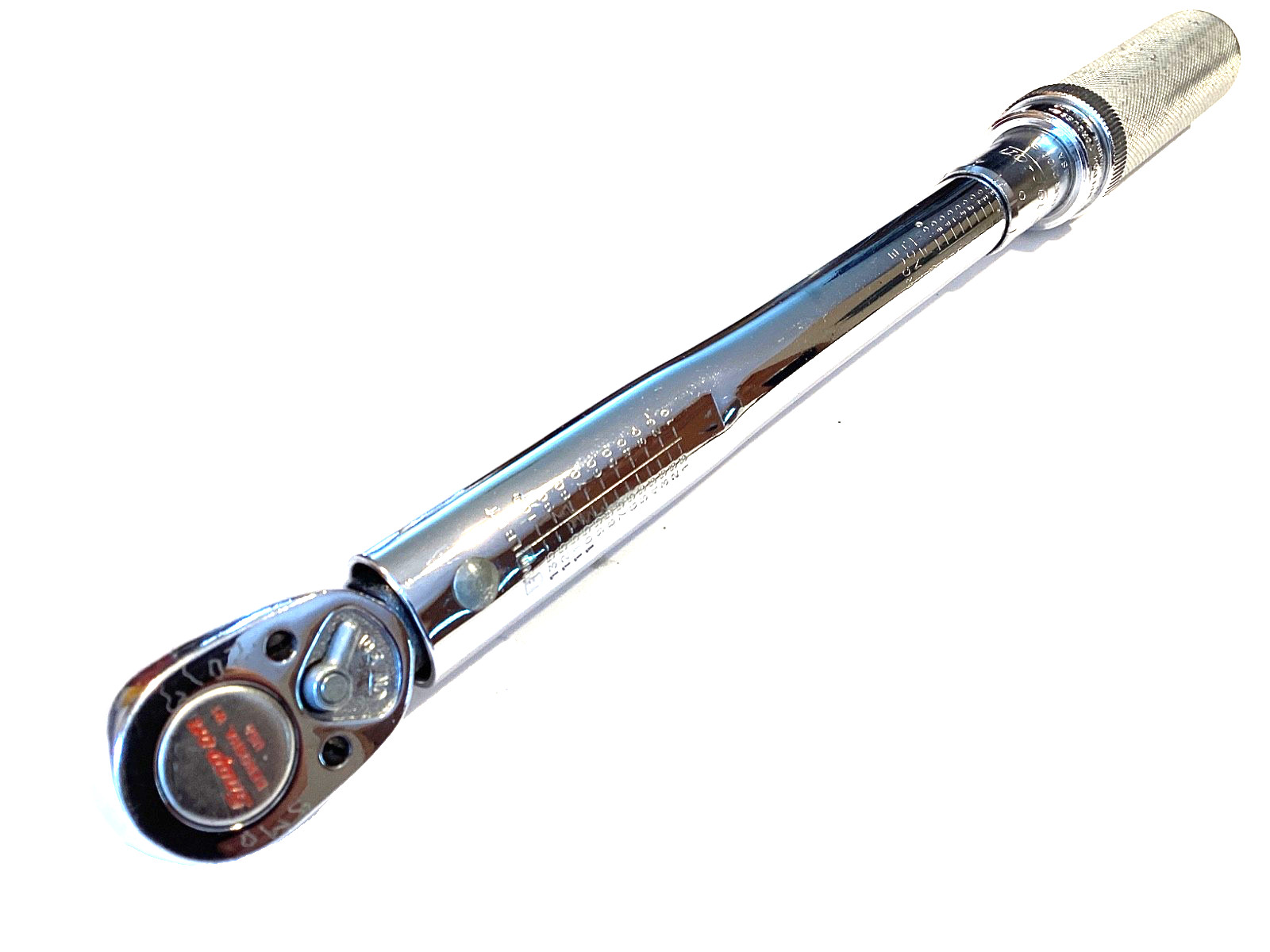Snap On QJR2100E 3/8” Drive Adjustable Click Type Torque Wrench 15 To 100 Ft Lbs