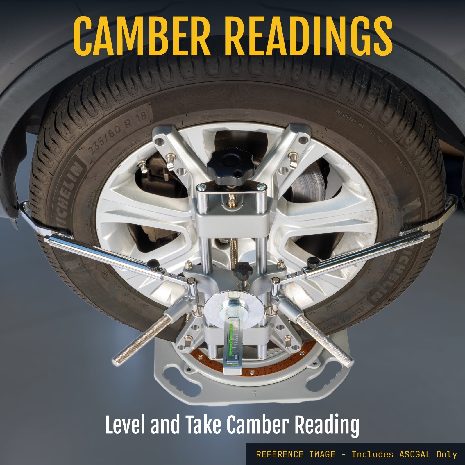 Magnetic Camber Gauge for Wheel Alignment