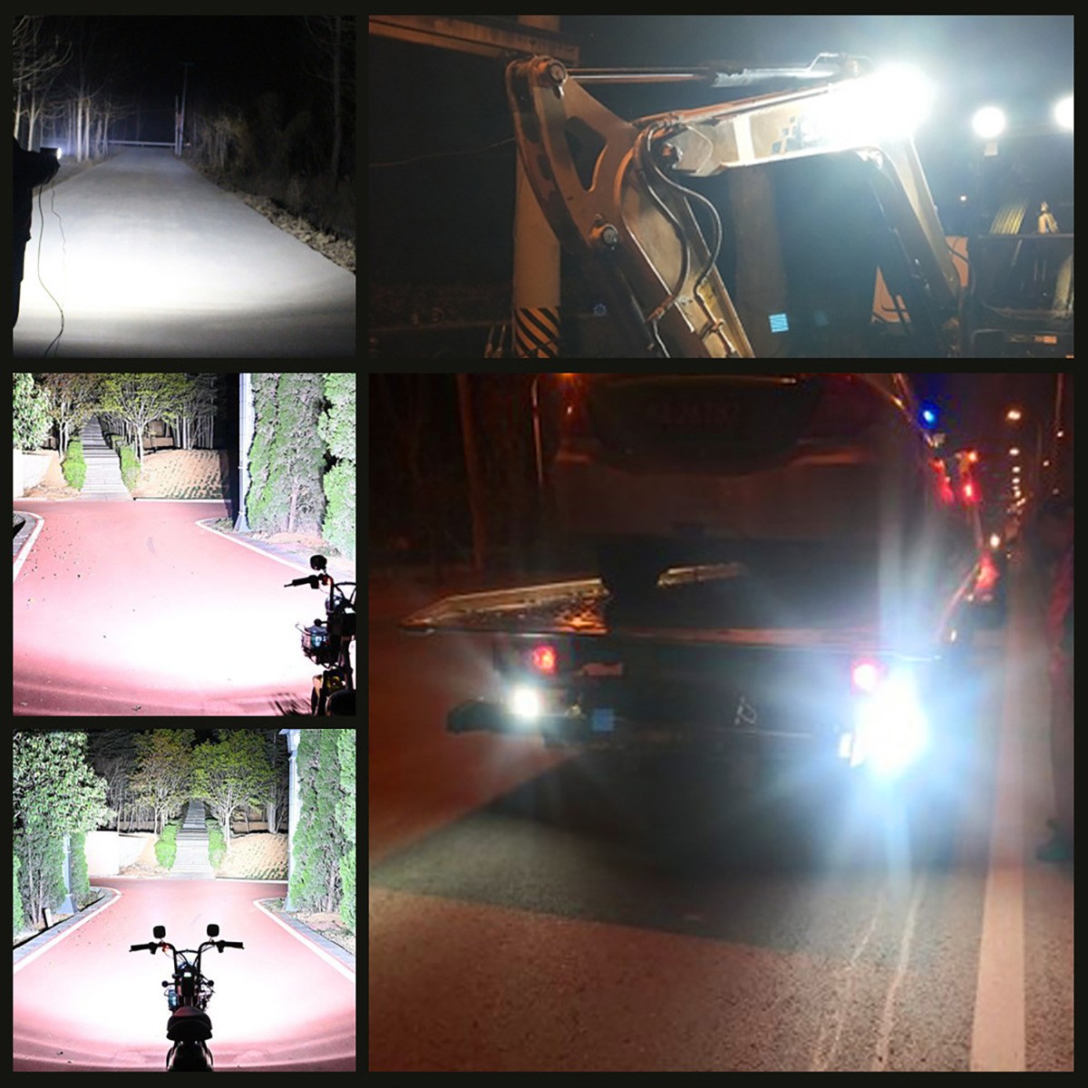 2x 7inch 30000LM LED Work Light Bar Flood Spot Pod Offroad Fog Driving ATV Truck