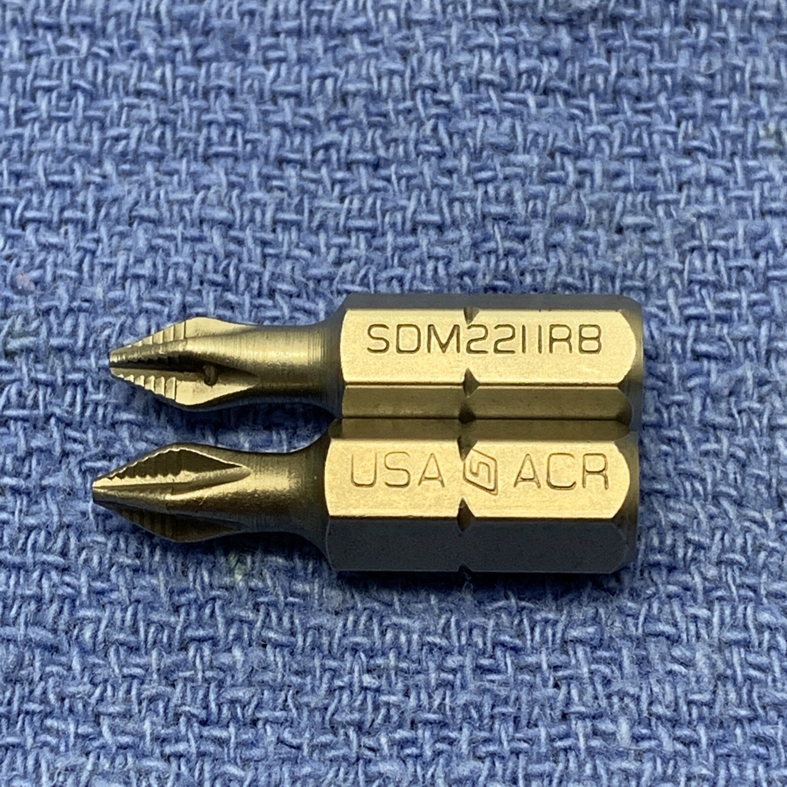 2 Snap on USA NEW 1/4″ Hex #1 Phillips ACR Screwdriver Bits SDM221IRB