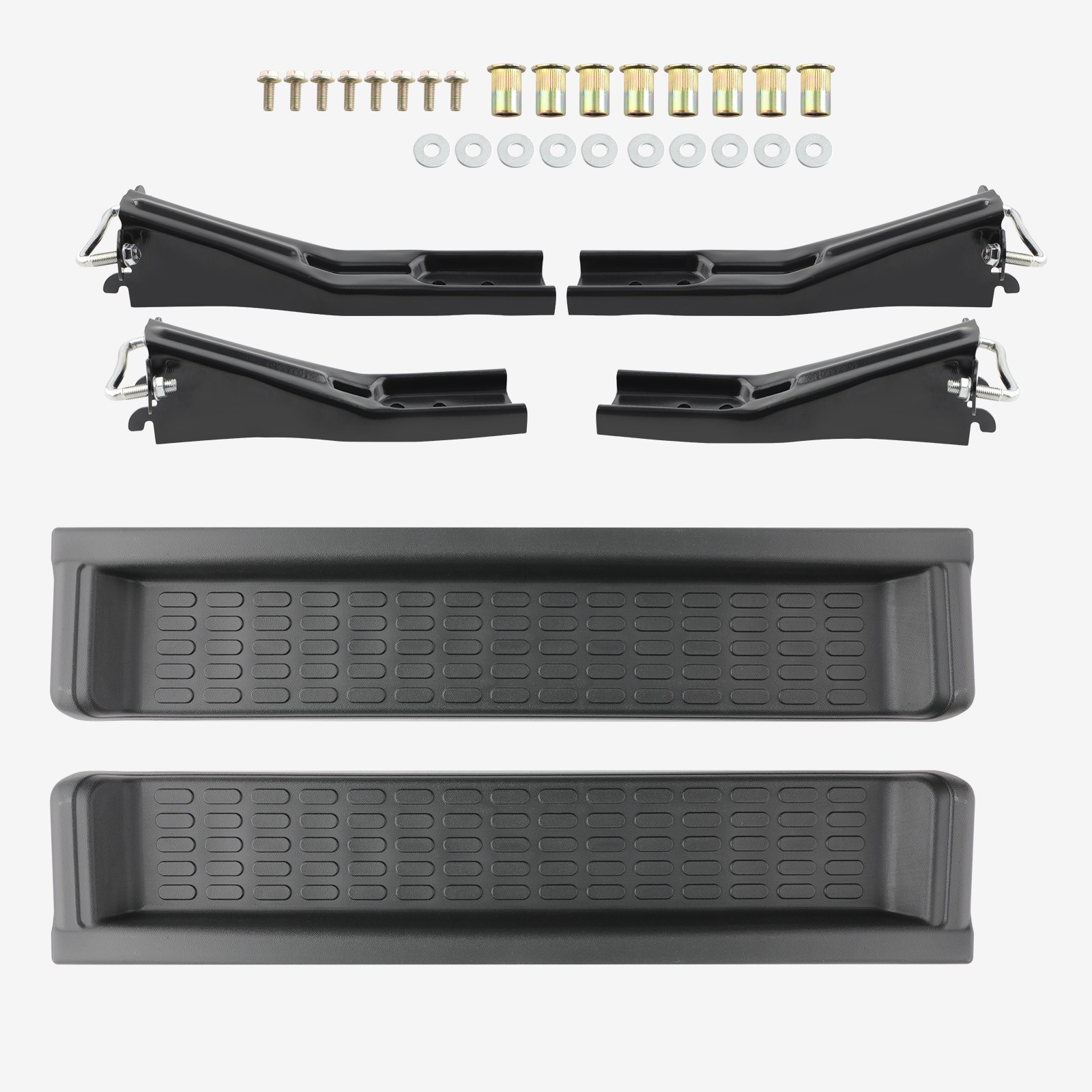 2 Pcs Side Step Nerf Bar Running Board for Jeep Wrangler TJ 1997-2006 PW4511
