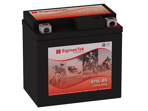 SigmasTek ST5L-BS SLA Battery Replacement for Yamaha YFM90R Raptor 90CC 2009-22