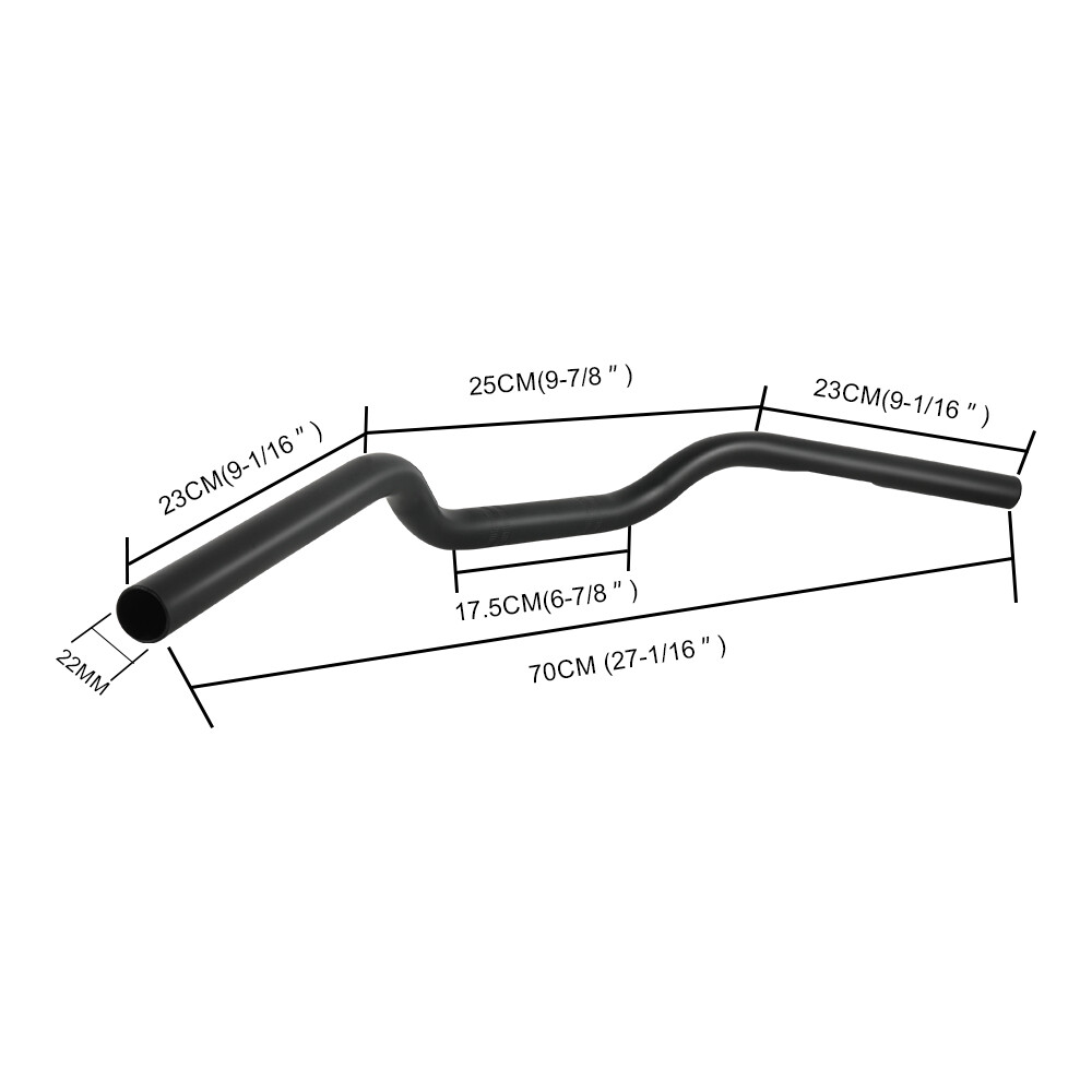 For Yamaha Fz6 2008 Street Motorcycle Handlebar 7/8″ 22mm Handle Bar Matte Black