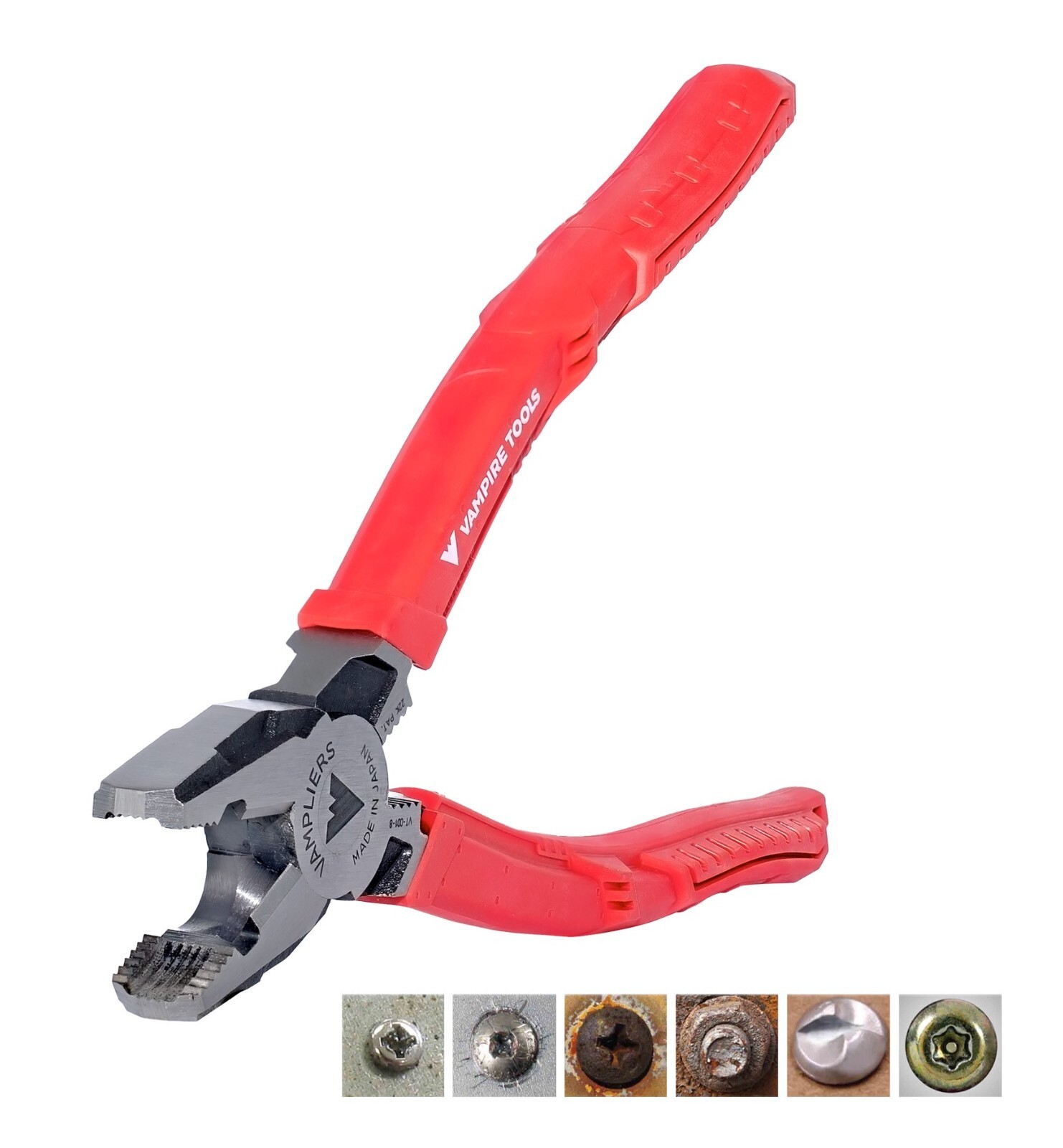 VAMPLIERS 8″ Heavy Duty Stripped Screw Removal Lineman’s Pliers Made in Japan