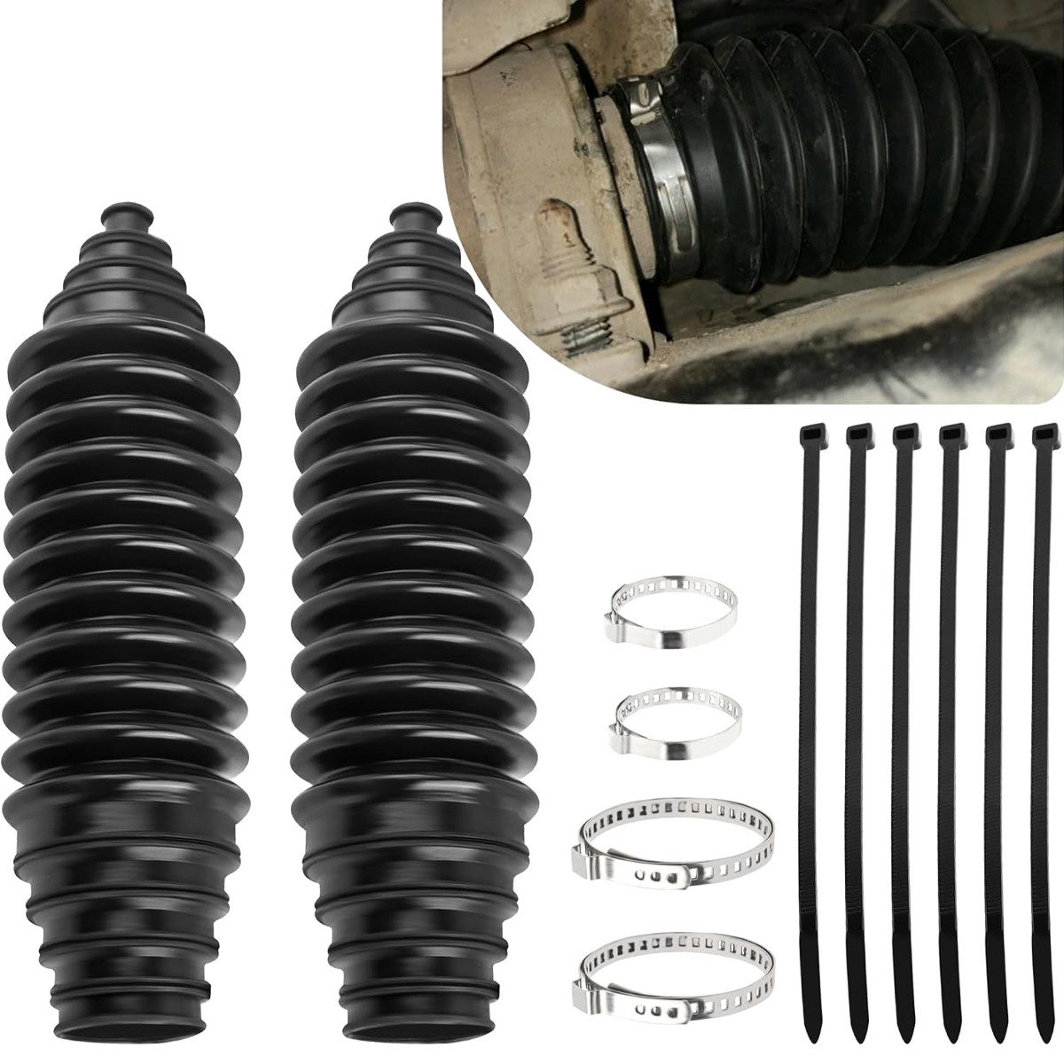 Steering Rack & Pinion Boot Kit Inner Tie Rod Bellow Customized For Infiniti Car