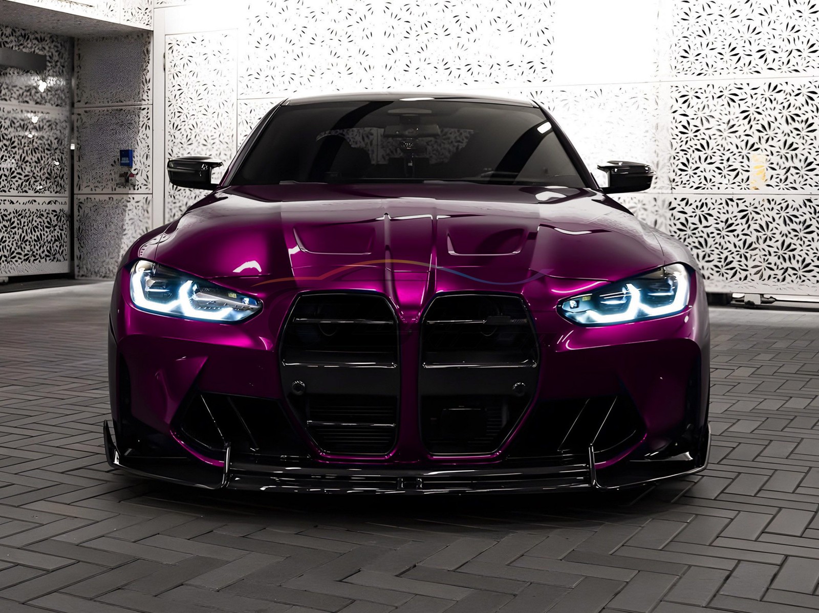 ESSMO PET Super Gloss Metallic Rubellite Purple Vehicle Vinyl Wrap Decal Paint
