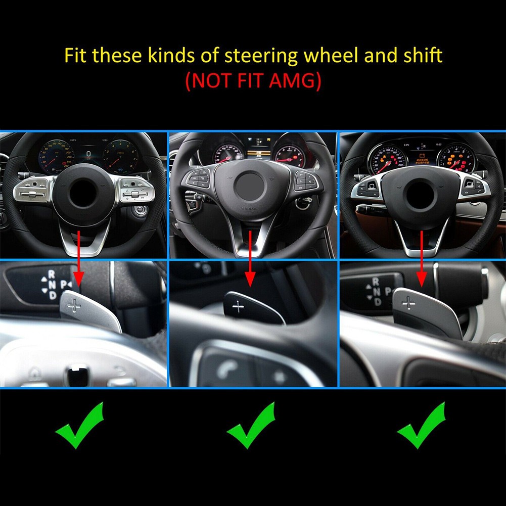 Steering Wheel Paddle Shifter Extension FIT For Mercedes Benz A/B/C/E/S Class