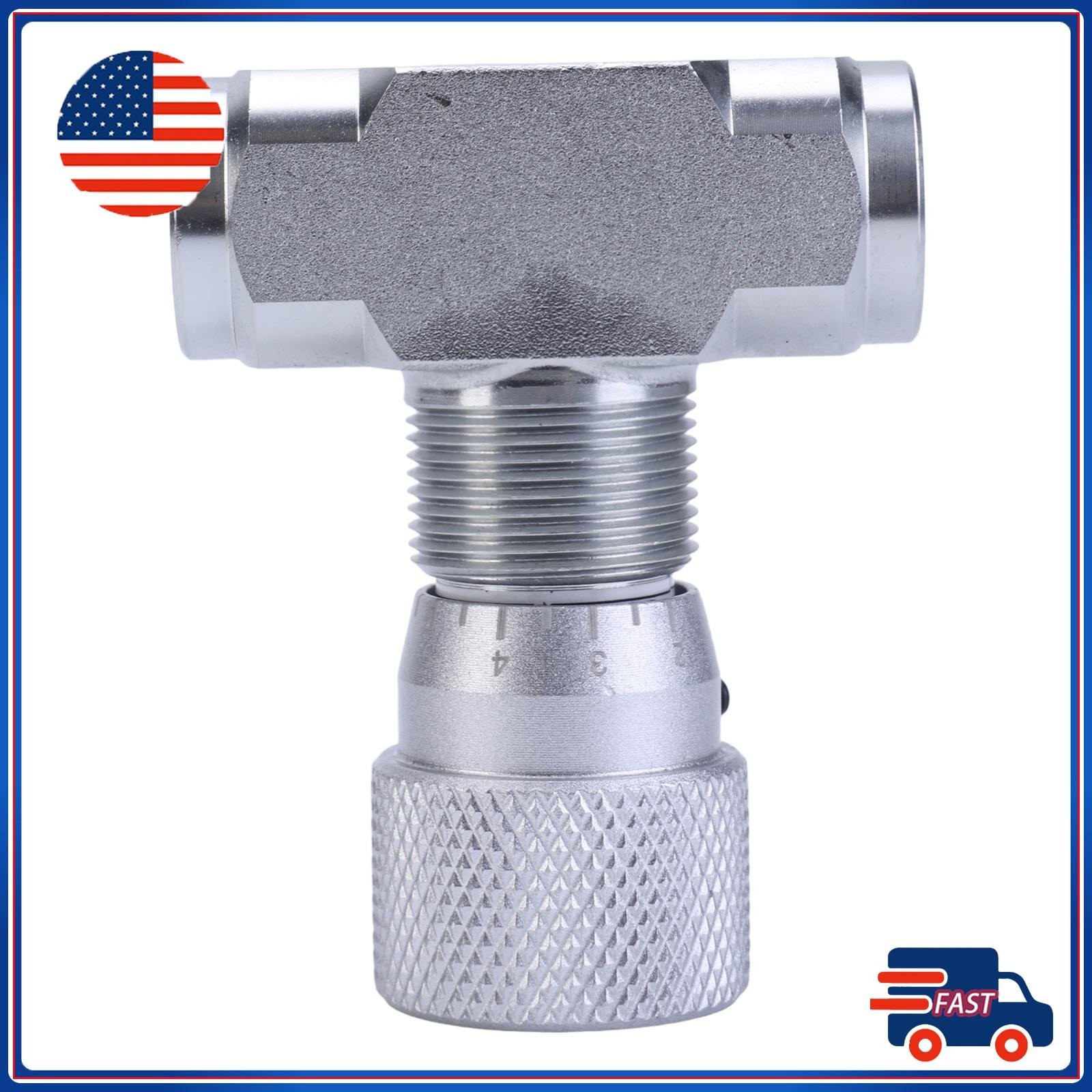 For Fluids Gases 3/8″ Hydraulic Flow Control Two-way Joint NPT Carbon Steel