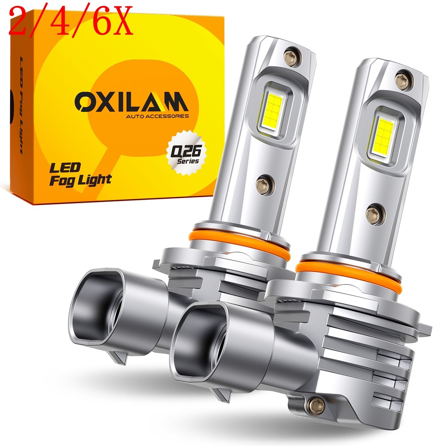 2/4/6X 9005 HB3 LED Headlight Bulbs Conversion Kit High Beam White Lamp Bright