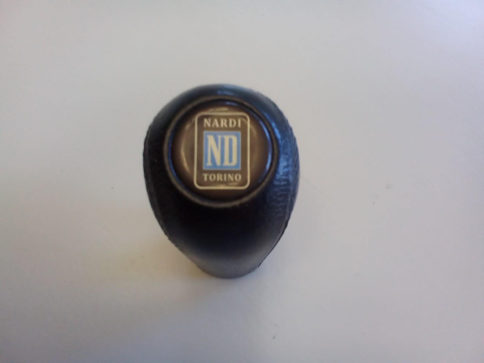 Nardi-Torino Italy black leather shift knob 10×1.5 threaded