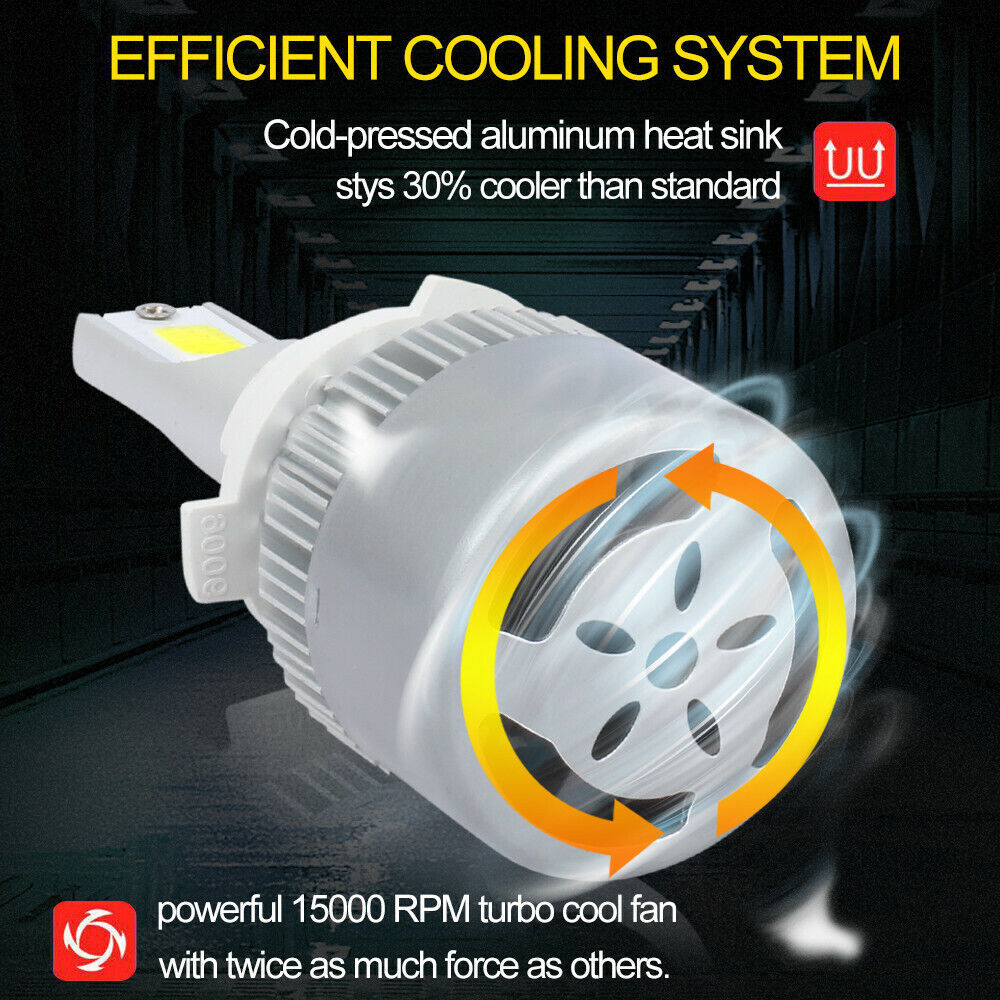 C6 9005 LED Headlight Bulb Conversion Kit High Beam White Super Bright 6000K