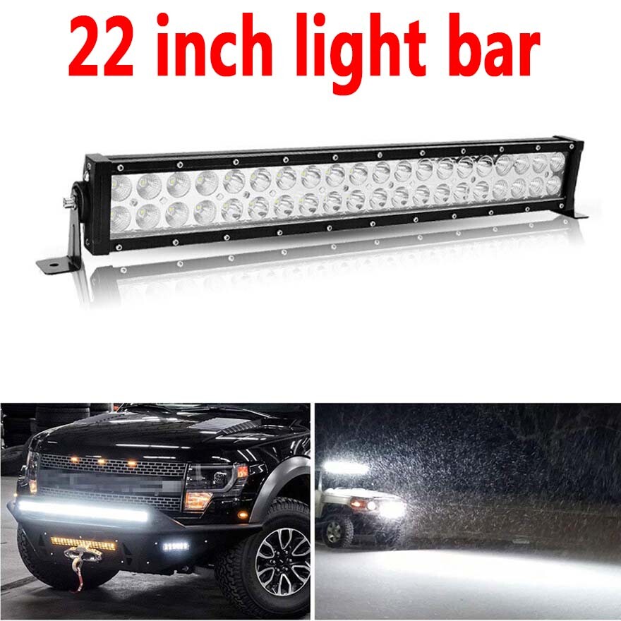 22″inch 1200W LED Light Bar Dual Row Spot Flood Combo Work 4WD Truck SUV ATV 24″