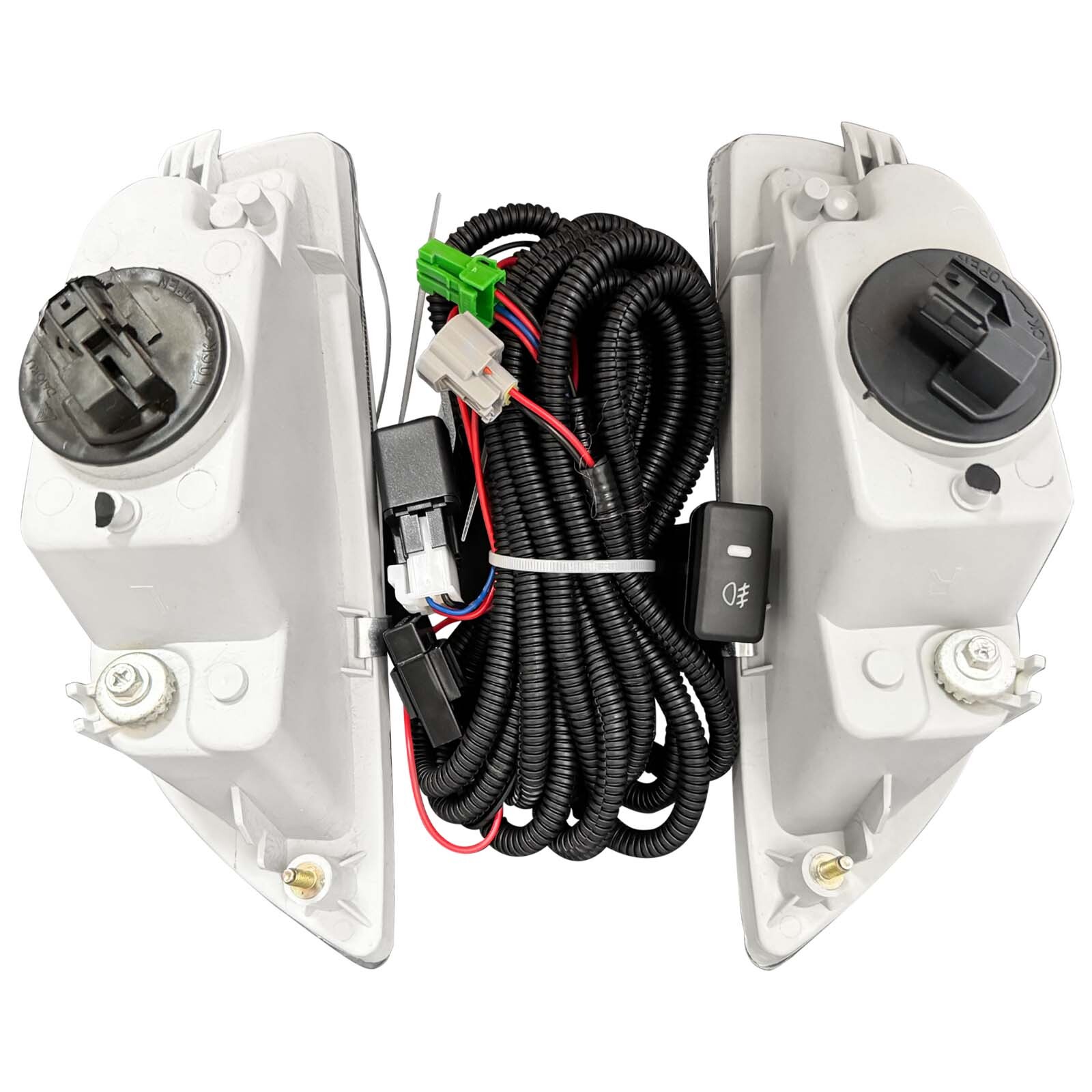For 2001 2002 Toyota Corolla Pair Bumper Fog Light Driving Lamp w/Bulb W/Wiring